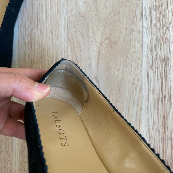 Talbots Velvet Black Flats Loafers Womens Size 6.5 - Picture 7 of 10